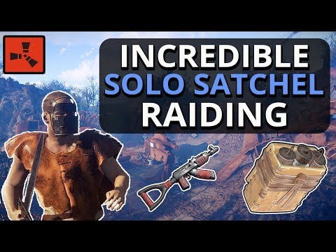 Incredible SOLO Satchel RAIDING My Neighbours!! Rust Solo Survival Gameplay