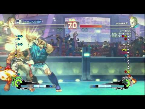 kannonbiraki [Ryu] Vs kitty1025 [Abel] SSF4 AE Japanese Online Ranked Matches - PSN