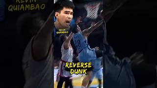 SPECTACULAR! 🔥 Kevin Quiambao Attacks the Rim for an Unreal Reverse Slam!#kbl #kevinquiambao