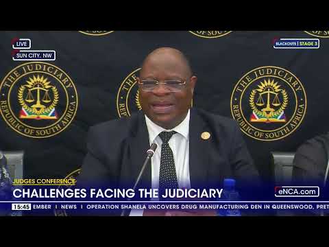 Chief Justice Raymond Zondo addresses 2023 Judges Conference media briefing