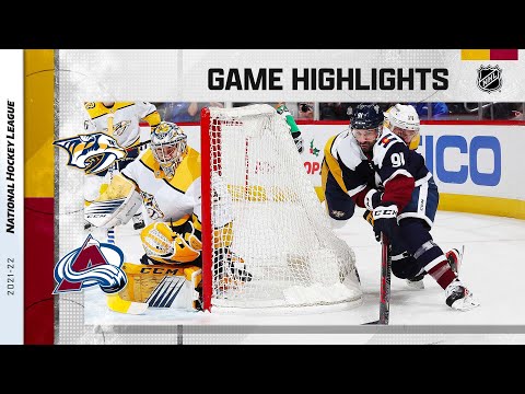 Predators @ Avalanche 11/27/21 | NHL Highlights
