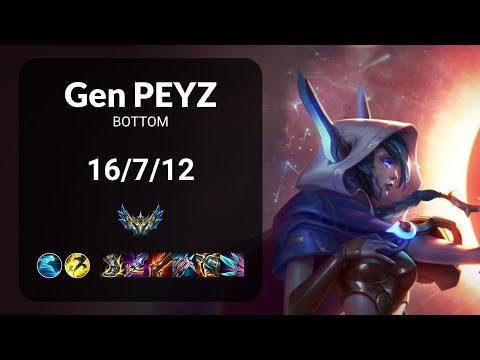 Gen Peyz Xayah vs Kai'Sa BOTTOM - KR CHALLENGER Patch 13.20