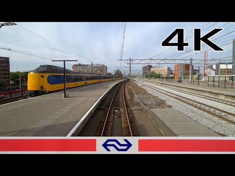 Rush hour extra train 4K CABVIEW HOLLAND Leiden - Alphen SGM 23apr 2019