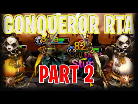 PART 2 CONQUEROR LEVEL RTA - isengdudegame Summoners War