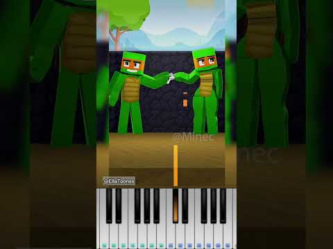 JJ and Mikey - Drawing Challenge | Maizen Minecraft Animation @EllaToonss - Piano Tutorial