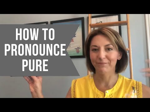 Learn to Pronounce PURE -  American English Pronunciation Lesson #learnenglish