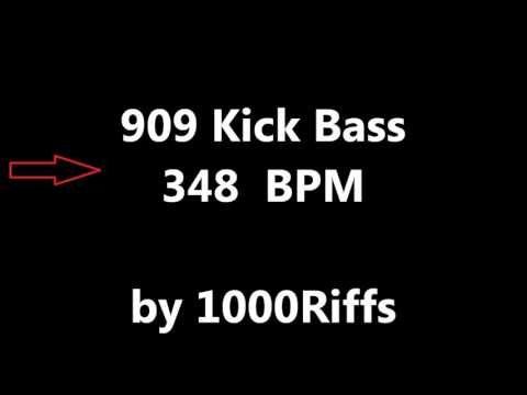 909 Kick Bass Drum : 348 BPM - Beats Per Minute