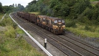 preview picture of video '152 & 190 on Waterford-Sligo empty timber at MP17 17-August-2007'