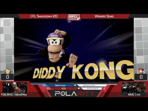 CFL Smackdown 120 WiiU - FOX MVG | Mew2king (Cloud) vs MVG Dyr (Diddy Kong) - Winners Semis