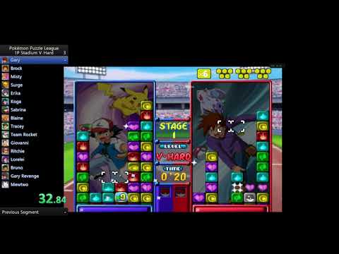 Pokemon Puzzle League V-hard 15x combo #shorts