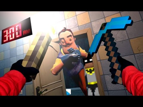Realistic Minecraft: Do NOT go to the Hello Neighbor house at 3:00 AM