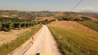 Almost there only 2 Km to go! Agriturismo Agri Camping Lavanda Blu in Le Marche