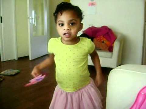 Jaelle dancing to Mi Amor Prohibido