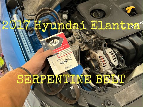 2017 ELANTRA SE 2.0 Serpentine Belt Replacement!