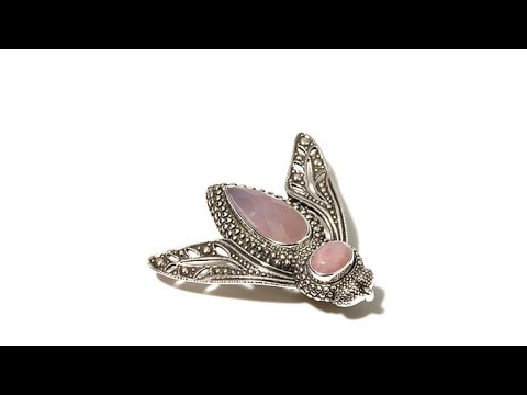 Nicky Butler Multigemstone Sterling Silver "Bee" Brooch