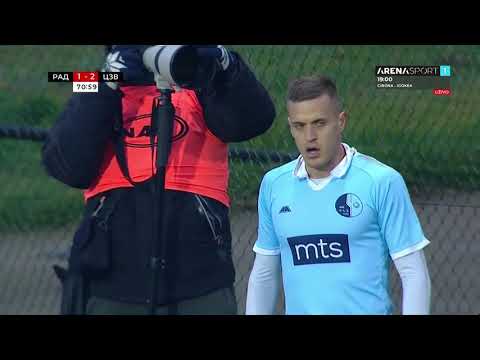 Prečka Lazara Stojsavljevića na meču osmine finala Kupa Srbije protiv Crvene zvezde/18.12.2020.