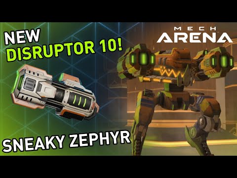 NEW Weapon Disruptor 10! - Sneaky Zephyr • Redd | Mech Arena