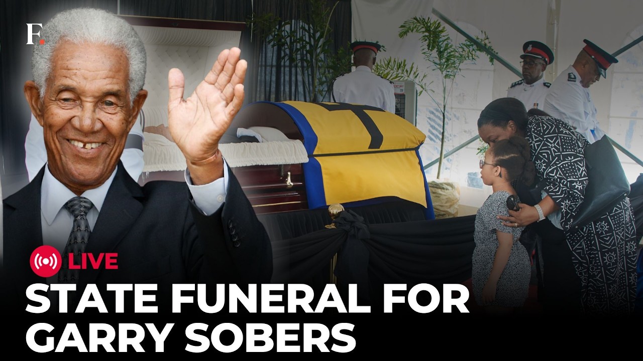 Garry Sobers Funeral LIVE:  Barbados Holds State Funeral for Cricket Legend Sir Garfield Sobers