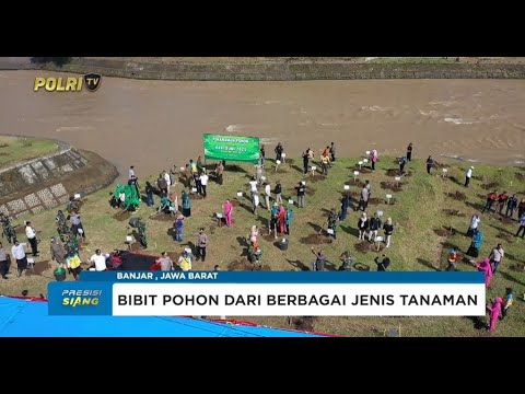 POLRES BANJAR PENANAMAN POHON DALAM RANGKA HARI BUMI