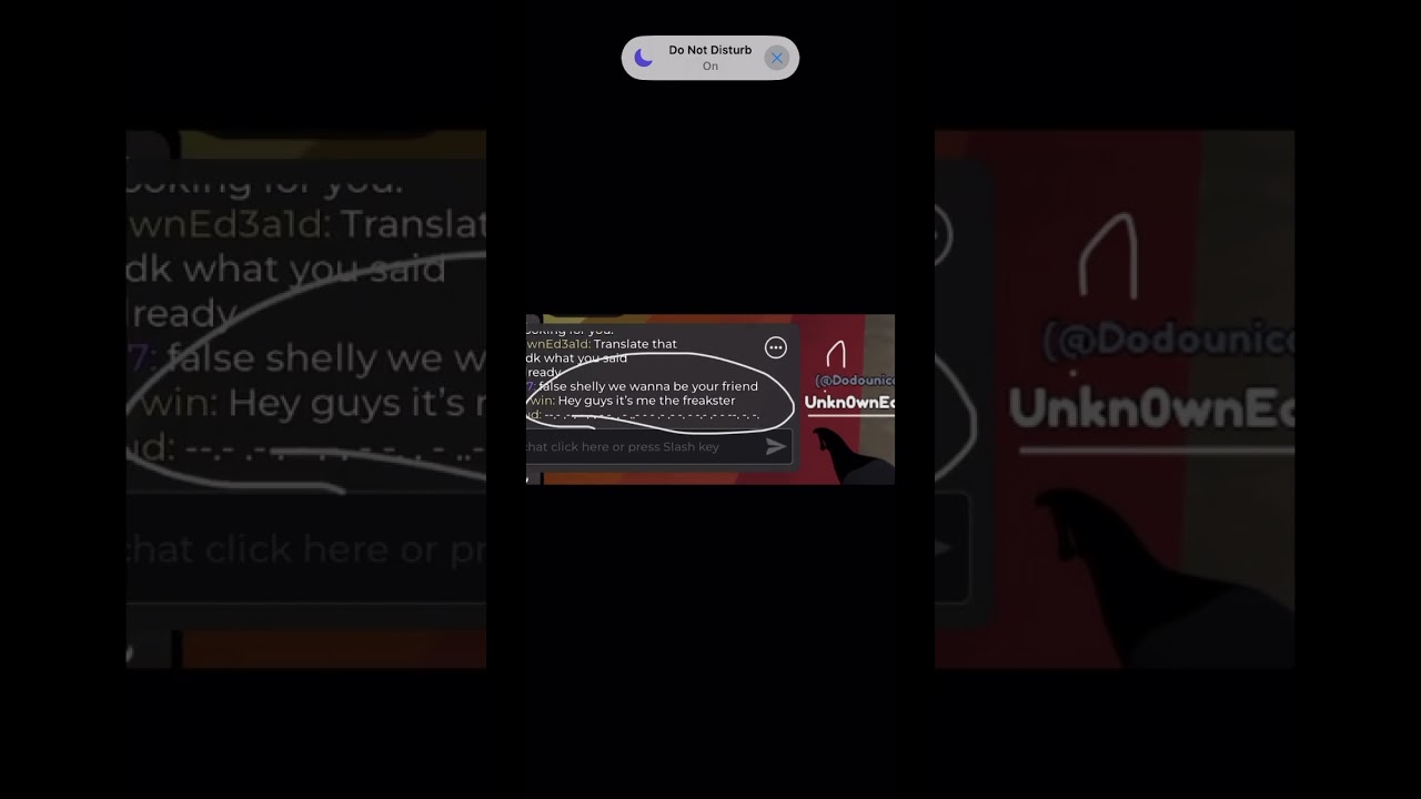 Uhh can someone translate that I don’t really know Morse code