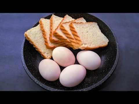 Just add Eggs with Bread! It’s so delicious / Easy Bread Sandwich Recipes