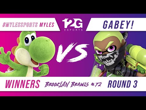 BrookLAN Brawls 72 - #MYLESSPORTS | Myles (Yoshi) v. gabey! (Inkling) - Winners Round 3