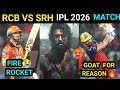 SRH VS RCB IPL2026 MATCH RCB VS SRH IPL026 VIRAT PADIKKAL PATIDARISHAN ANIKET