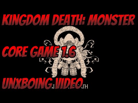 Kingdom Death: Monster Core Game 1.6 Unboxing
