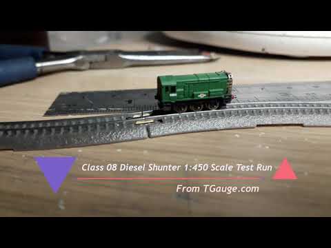 T Gauge class 08 shunter test run