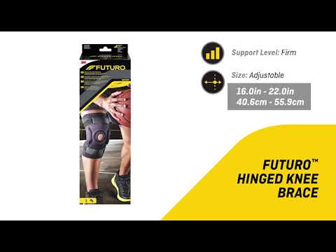 FUTURO Opornica za koleno s tečaji, črna
