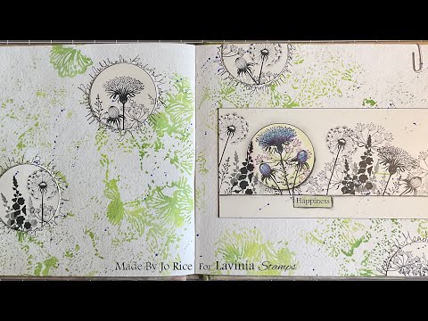 Mindful Monday Relaxing in a Beautiful Meadow by Jo Rice #laviniastamps #journalling
