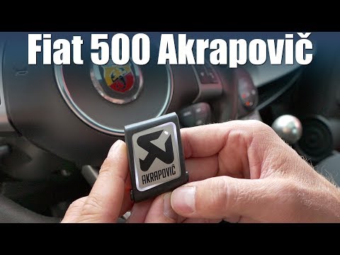 Fiat 500 Abarth Akrapovic vs standard exhaust sound