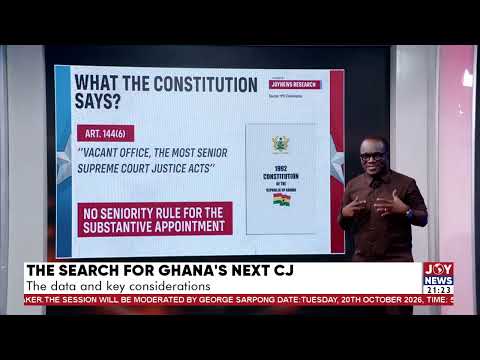 Ghana’s next CJ: No seniority rule for the substantive appointment.