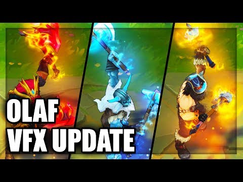 All Olaf Skins Visual Effects (VFX) Update - League of Legends