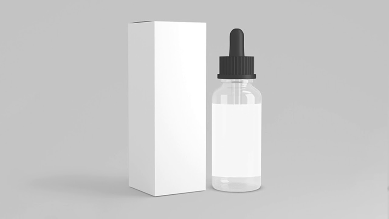 Free Photoshop Download – Dropper Bottle Mockup