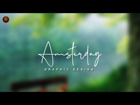 How To Create Own Signature Logo For Photography Adobe illustrator