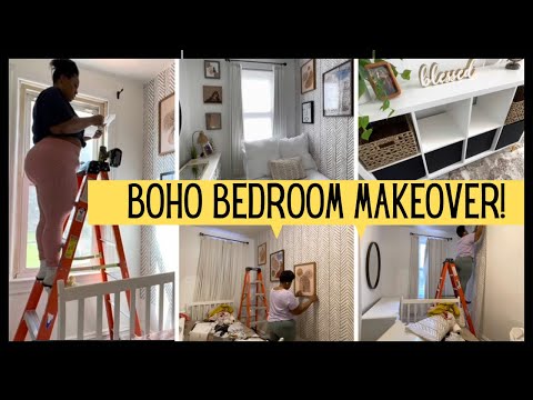 EXTRA SMALL BOHO BEDROOM MAKEOVER ON A BUDGET | TARGET, IKEA, TJ MAXX, ROSS & MORE | PINTEREST ROOM