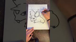 Drawing Nidoran♂! Day 32/151 of drawing all of the original 151 Pokemon! #pokemon #pokemoncards