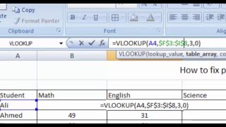 How to Fix Vlookup Formula common Problems in Microsoft Excel