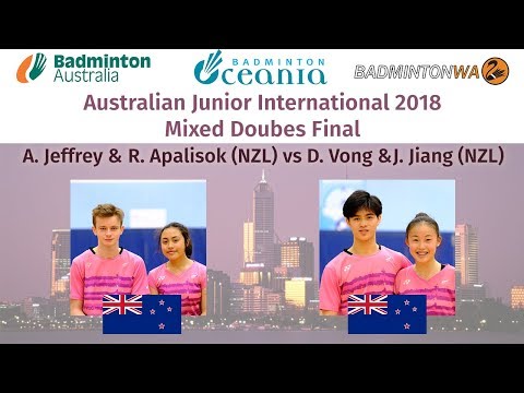 Australian Junior International 2018, Mixed Doubles Final