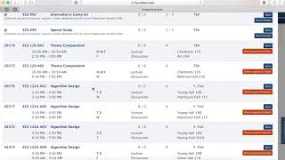 GSP How to Use Schedule Builder