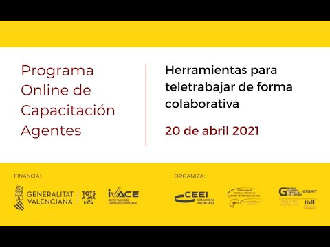 Herramientas para teletrabajar de forma colaborativa[;;;][;;;]