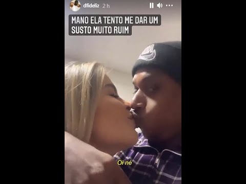 Dfideliz é surpreendido por sua namorada