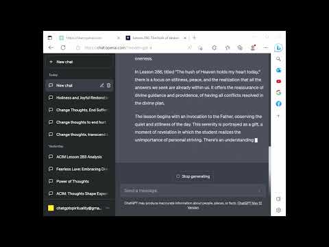 ChatGPT Spirituality ACIM Lesson 286 - The hush of Heaven holds my heart today
