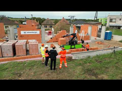 Prvé robotické murovanie na Slovensku - murovací robot WLTR | wienerberger