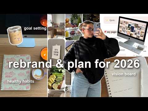 MAKE 2026 YOUR BEST YEAR ⭐️ rebrand, goal planning, vision board, reflecting, & healthy habits!