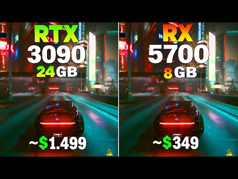 RTX 3090 vs RX 5700 - Test in 8 Games