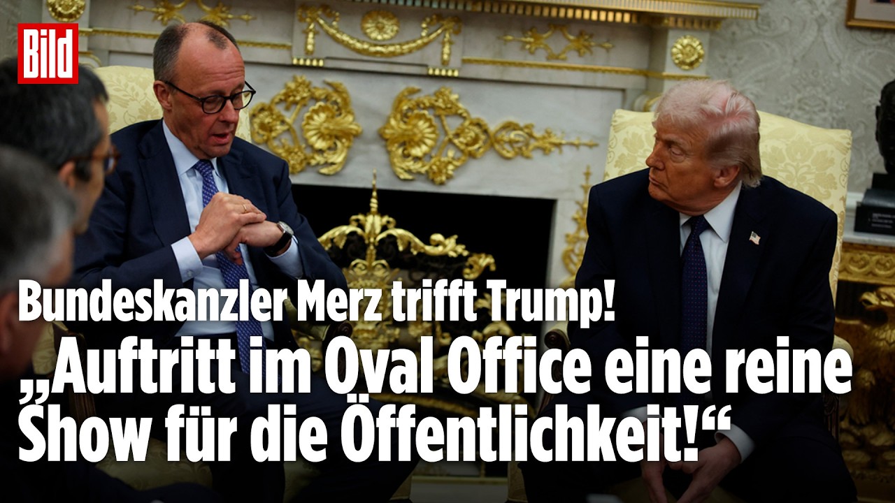 MERZ BEI TRUMP: „Irre Dynamik!“ Angespannte Situation bei Treffen in Washington!