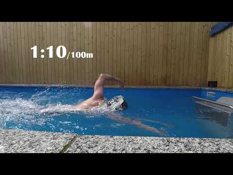 Pace Comparison Swimming At 1:40 Vs 1:10 per 100m 🏊‍♂️🏊‍♀️