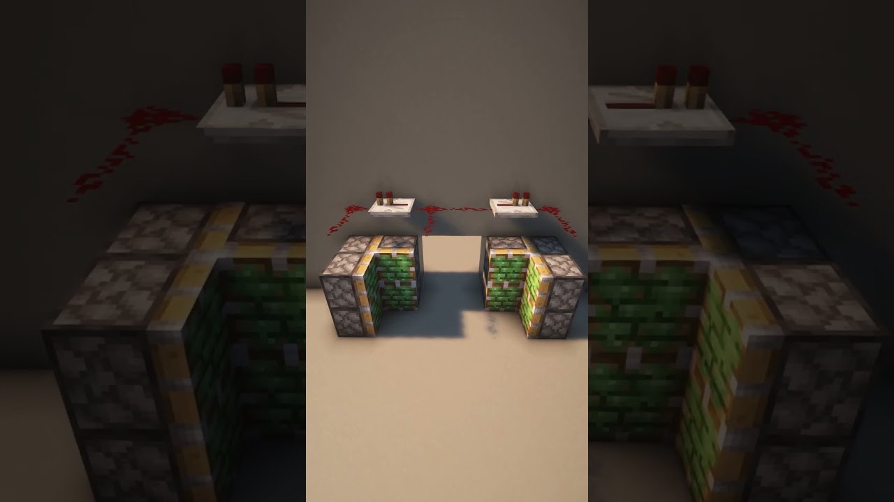 Building An EASY 2x2 Sliding Door In Minecraft